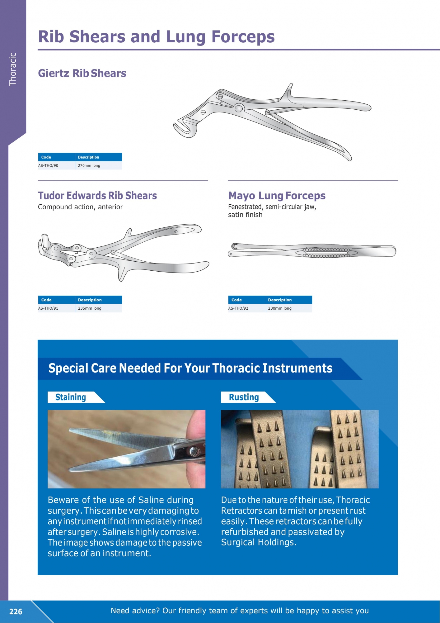 Rib Shears and Lung Forceps
